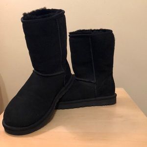 UGG Classic Short Suede Boot - Black *WORN ONCE*